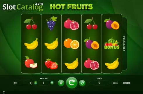 Οθόνη2. Hot Fruits (BetConstruct) Κουλοχέρης