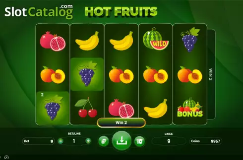 Οθόνη3. Hot Fruits (BetConstruct) Κουλοχέρης