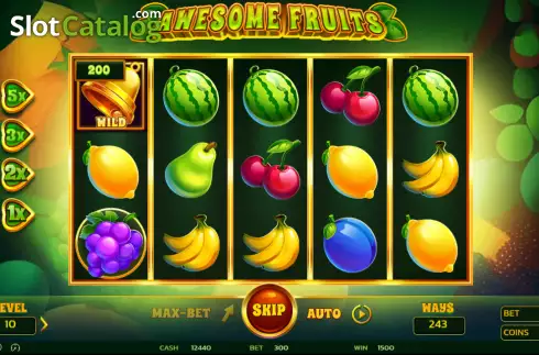 Οθόνη4. Awesome Fruits Κουλοχέρης 