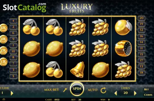 Οθόνη2. Luxury Fruits (BetConstruct) Κουλοχέρης 
