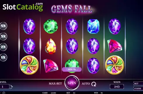 Οθόνη2. Gems Fall Κουλοχέρης