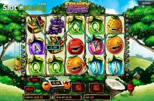 Οθόνη4. Fruity Maniacs Κουλοχέρης