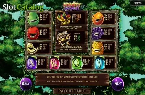 Οθόνη5. Fruity Maniacs Κουλοχέρης