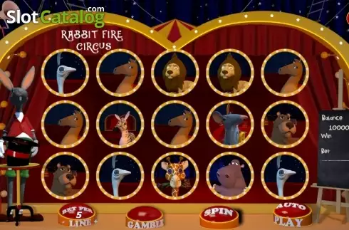 Οθόνη2. Rabbit Fire Circus Κουλοχέρης