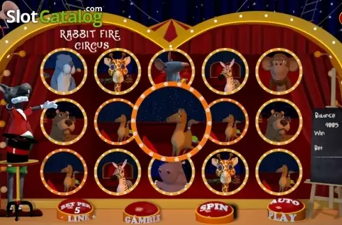 Οθόνη3. Rabbit Fire Circus Κουλοχέρης