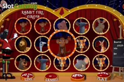 Οθόνη4. Rabbit Fire Circus Κουλοχέρης