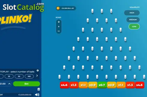 Οθόνη2. Plinko (BetGames) Κουλοχέρης