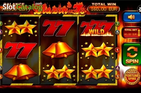 Οθόνη9. Blazin' Hot 7s Κουλοχέρης