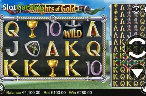 Οθόνη8. Knights of Gold Κουλοχέρης