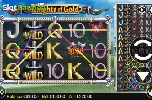 Οθόνη9. Knights of Gold Κουλοχέρης