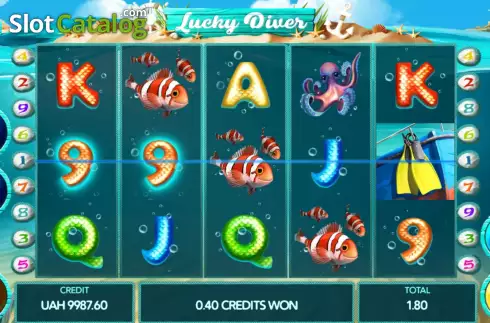 Οθόνη3. Lucky Diver Κουλοχέρης