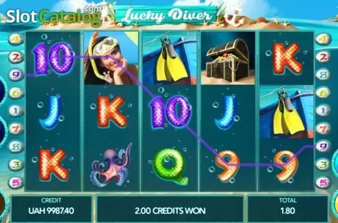 Οθόνη4. Lucky Diver Κουλοχέρης
