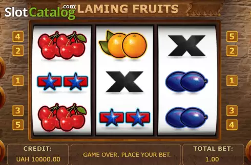 Οθόνη2. Flaming Fruits (Betinsight Games) Κουλοχέρης