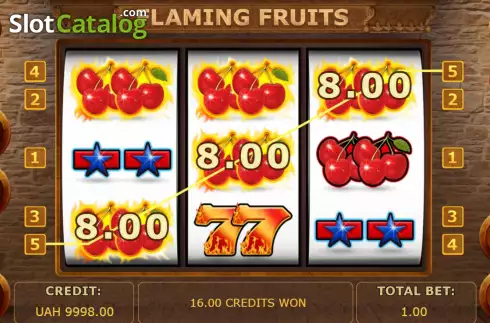 Οθόνη4. Flaming Fruits (Betinsight Games) Κουλοχέρης