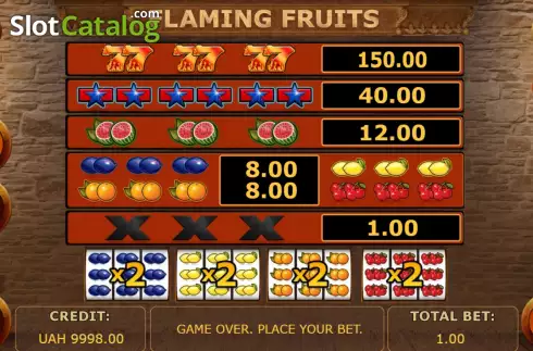 Οθόνη6. Flaming Fruits (Betinsight Games) Κουλοχέρης
