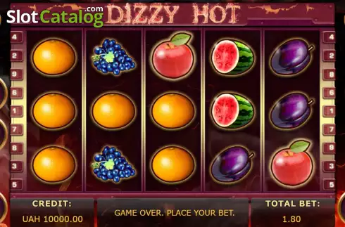 Οθόνη2. Dizzy Hot Κουλοχέρης 