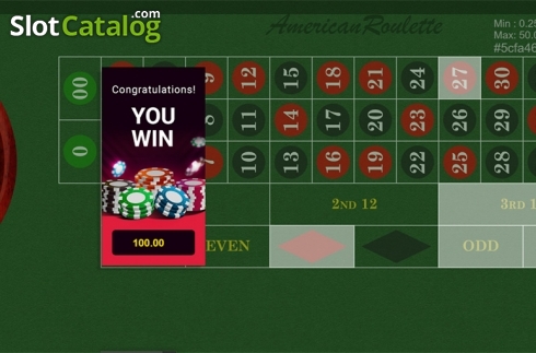Οθόνη4. American Roulette (Betixon) Κουλοχέρης