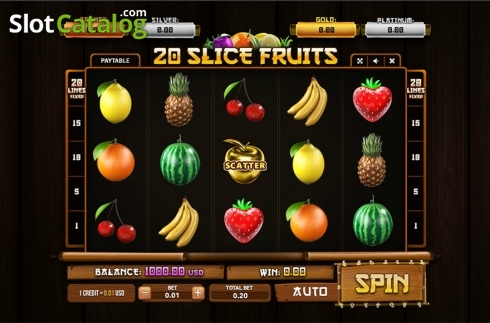 Οθόνη2. 20 Slice Fruits Κουλοχέρης