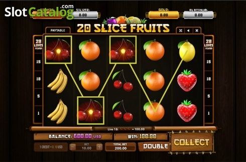 Οθόνη3. 20 Slice Fruits Κουλοχέρης
