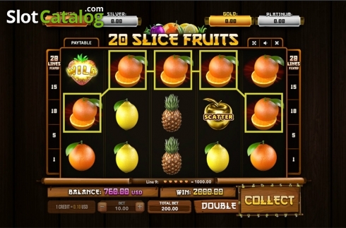Οθόνη5. 20 Slice Fruits Κουλοχέρης