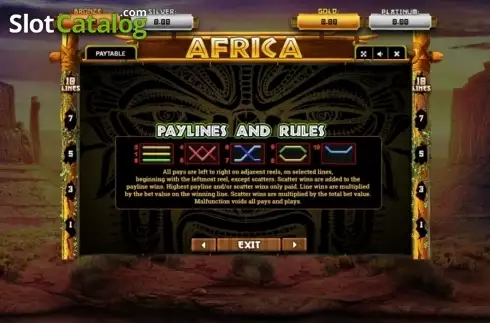 Οθόνη5. Africa (Betsense) Κουλοχέρης