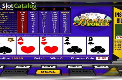 Οθόνη3. Bonus Poker (Betsoft) Κουλοχέρης