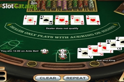 Οθόνη4. Caribbean Poker (Betsoft) Κουλοχέρης