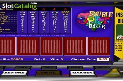 Οθόνη2. Double Joker Poker (Betsoft) Κουλοχέρης