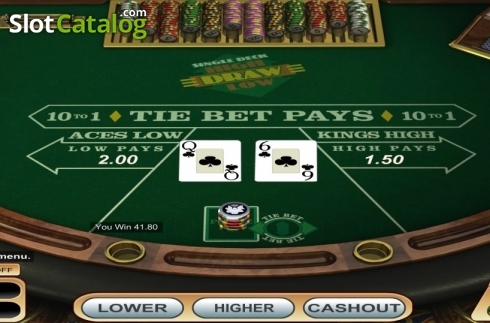 Οθόνη4. Draw High Low (Betsoft) Κουλοχέρης