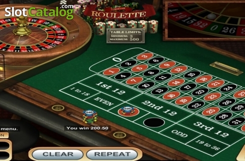 Οθόνη3. European Roulette (Betsoft) Κουλοχέρης