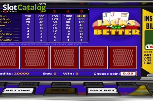 Οθόνη2. Jacks or Better (Betsoft) Κουλοχέρης