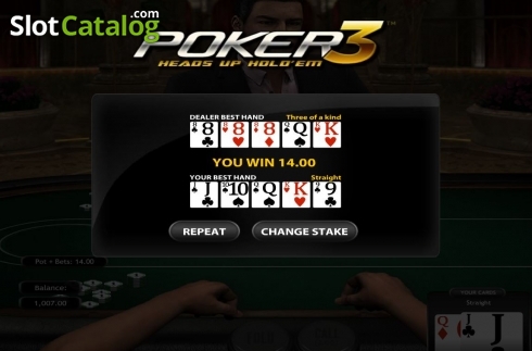 Οθόνη4. Poker3 Heads Up Hold'em Κουλοχέρης 