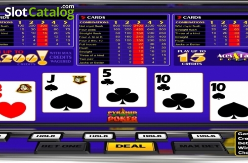 Οθόνη3. Pyramid Aces And Faces Poker Κουλοχέρης