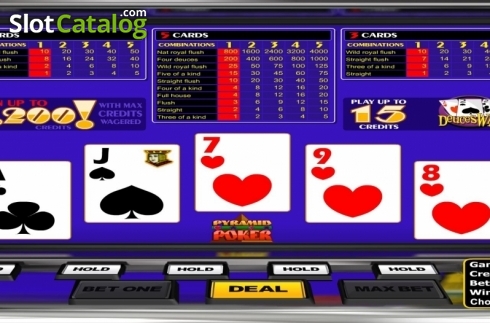 Οθόνη3. Pyramid Deuces Wild (Betsoft) Κουλοχέρης