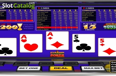 Οθόνη5. Pyramid Double Bonus Poker (Betsoft) Κουλοχέρης