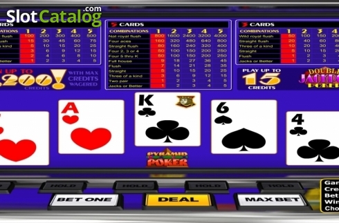 Οθόνη3. Pyramid Double Jackpot Poker (Betsoft) Κουλοχέρης