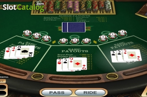 Οθόνη3. Ride'm Poker (Betsoft) Κουλοχέρης