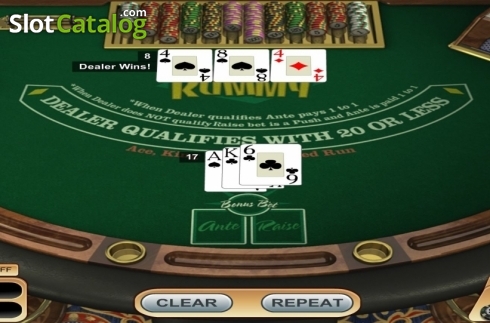 Οθόνη3. 3 Card Rummy (Betsoft) Κουλοχέρης