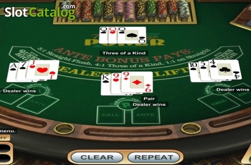 Οθόνη4. Triple Edge Poker (Betsoft) Κουλοχέρης 
