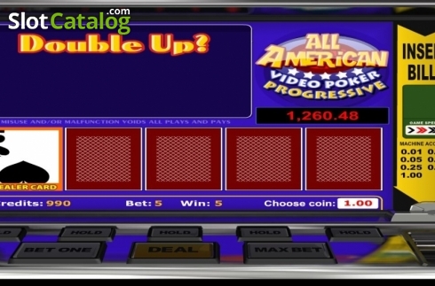 Οθόνη7. All American Poker (Betsoft) Κουλοχέρης