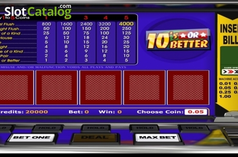 Οθόνη2. 10's or Better (Betsoft) Κουλοχέρης 