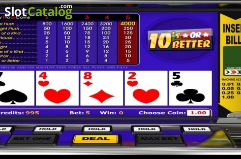 Οθόνη3. 10's or Better (Betsoft) Κουλοχέρης 