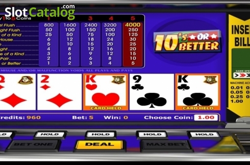 Οθόνη4. 10's or Better (Betsoft) Κουλοχέρης 