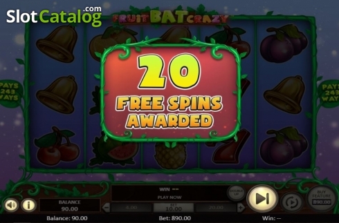 Οθόνη5. Fruit Bat Crazy Κουλοχέρης