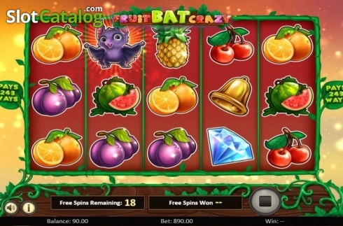 Οθόνη6. Fruit Bat Crazy Κουλοχέρης