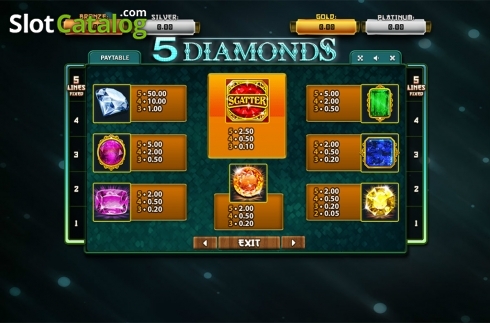Οθόνη6. 5 Diamonds	 Κουλοχέρης 