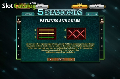 Οθόνη7. 5 Diamonds	 Κουλοχέρης 