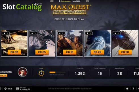 Οθόνη2. Max Quest - Dead Man's Cove Κουλοχέρης