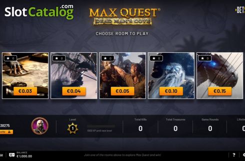 Οθόνη3. Max Quest - Dead Man's Cove Κουλοχέρης
