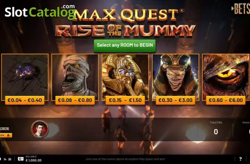 Οθόνη3. Max Quest - Rise of the Mummy Κουλοχέρης